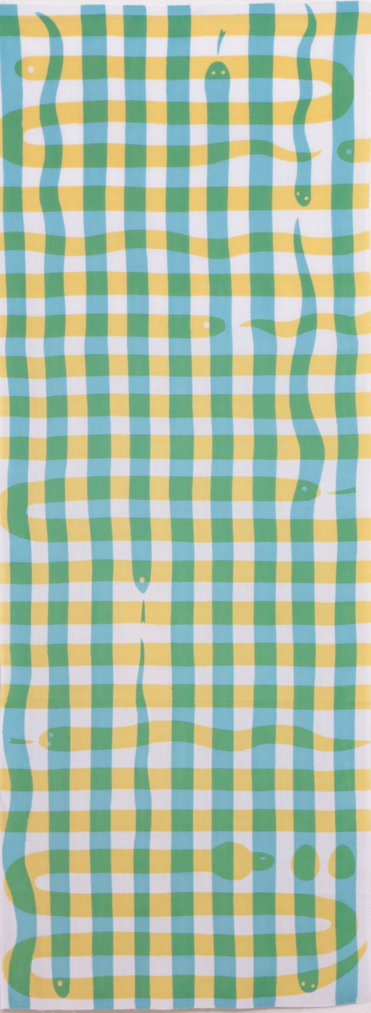 snake check(スカイブルー×イエロー)