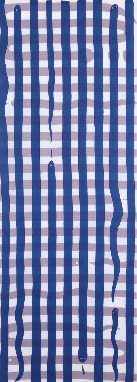 snake check(ダークブルー×パープル)