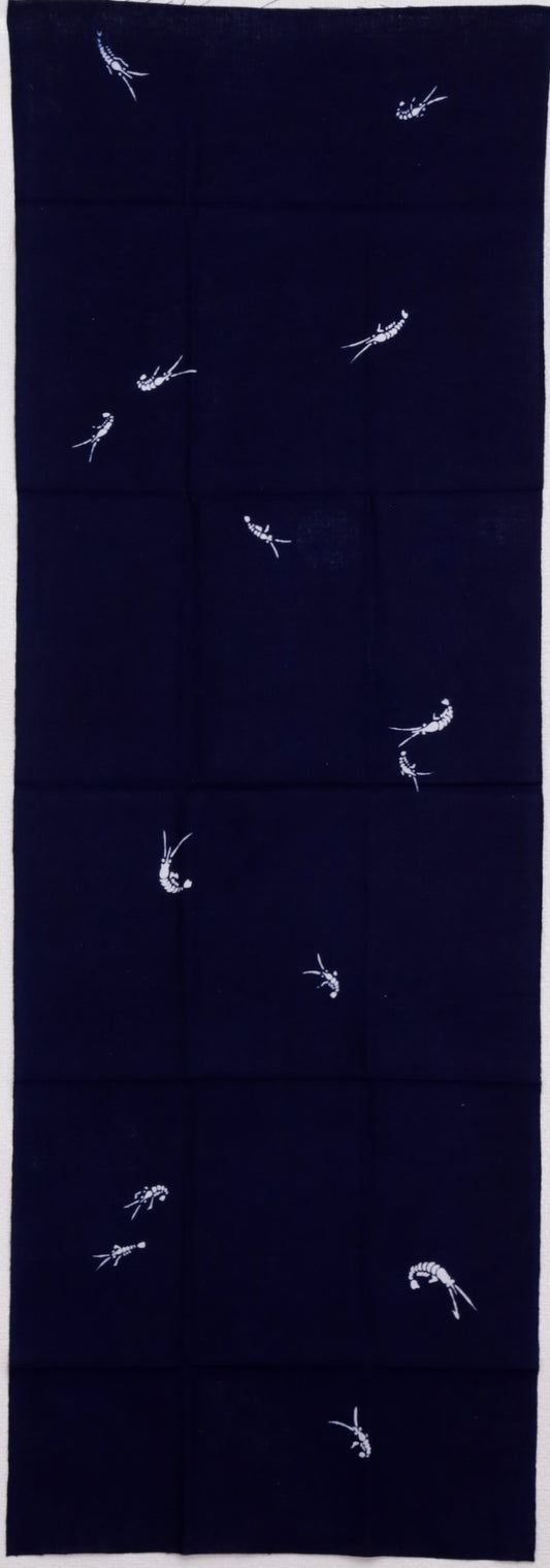 白海老 (インディゴ染め)