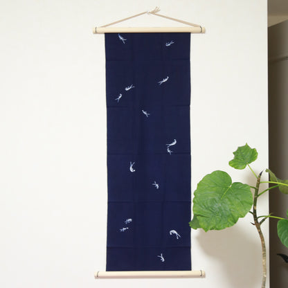 [Tradition] White shrimp ★Indigo dyed