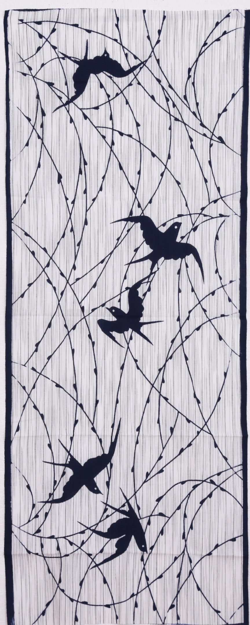 [Tradition] Willow and swallow (Awa shijiraori)★Indigo dyeing