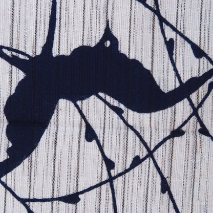 [Tradition] Willow and swallow (Awa shijiraori)★Indigo dyeing