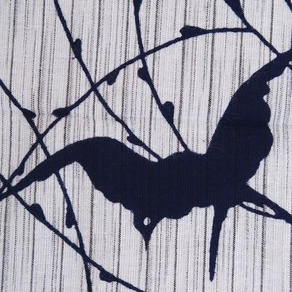 [Tradition] Willow and swallow (Awa shijiraori)★Indigo dyeing