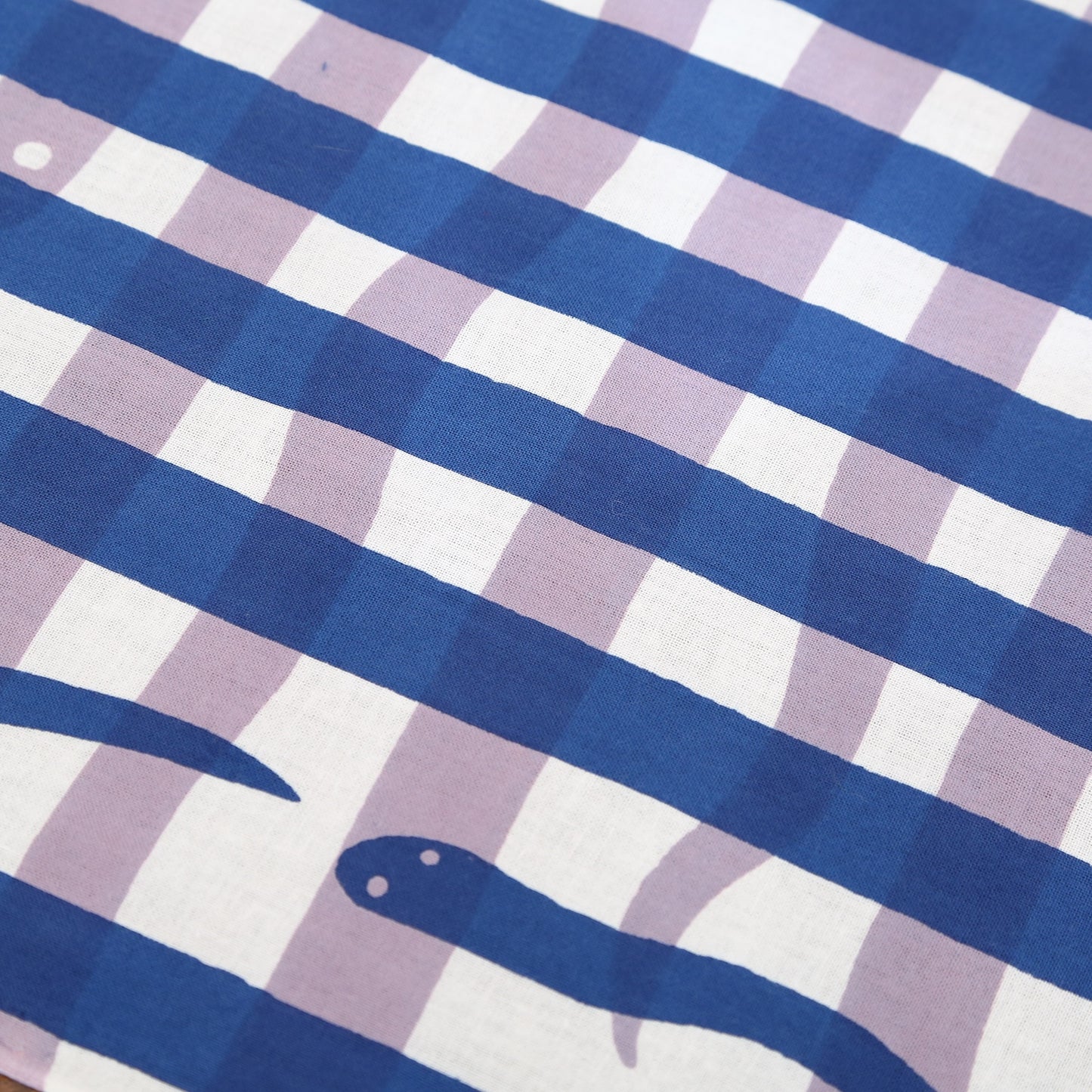 【                         新色】snake check(ダークブルー×パープル)