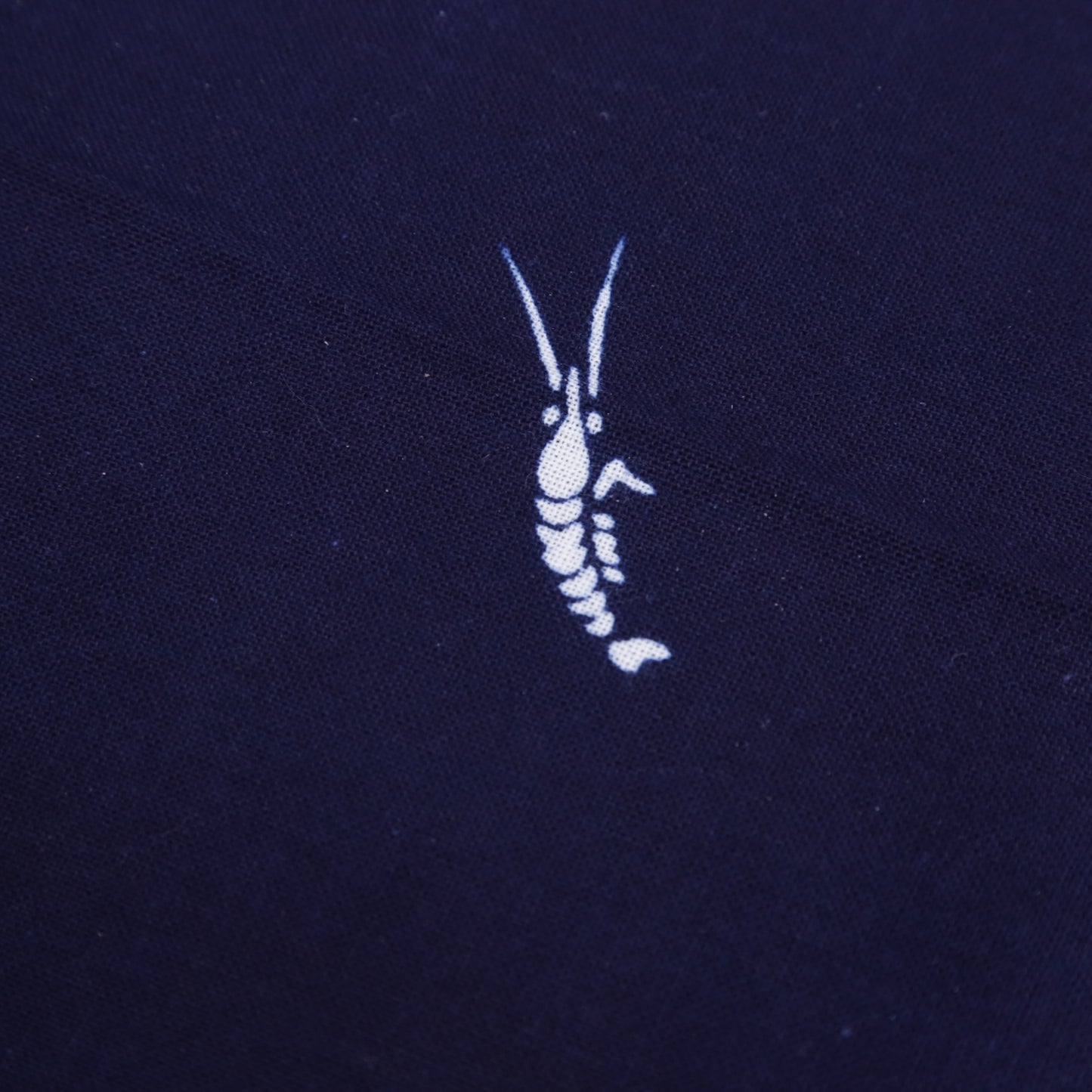 [Tradition] White shrimp ★Indigo dyed