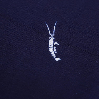 [Tradition] White shrimp ★Indigo dyed