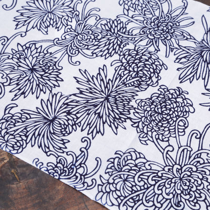 [Tradition] Chrysanthemum Tsunagi ★Indigo dyeing